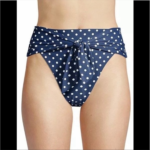 NWT WeWoreWhat Riviera High Rise Polka Dot Bikini Bottom - XL - Picture 1 of 10